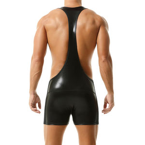 Combinaison de lutte slim fit pour hommes, séchage rapide, sans manches, pour l'entraînement et usage professionnel, combinaison de lutte OEM - Product Image 2