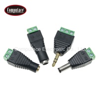 Bestseller Terminaladapter 2,5mm Männlicher Stromstecker mit Messingkontakt PVC-Gehäuse Rechteckig 2-polig 5A Nennstrom 12V DC