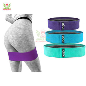 ชุดยางยืดออกกำลังกายสำหรับบริหารสะโพกผู้หญิง แบบวงกลม กว้าง กันลื่น สำหรับออกกำลังกายกล้ามเนื้อก้น ทำจากโพลีเอสเตอร์คุณภาพสูง - Product Image 6