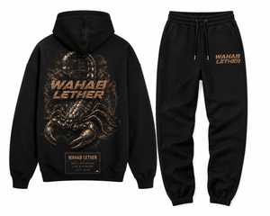 Sweat à capuche streetwear personnalisé épais, avec logo 3D en relief, motif scorpion, coupe oversize, en molleton pour homme, vente en gros, fabricant - Product Image 2