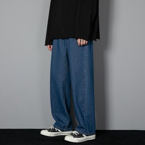 Pantalones Vaqueros Holgados para Hombre, de Pierna Ancha, Antiarrugas, Modernos, Suaves, Transpirables, Cómodos, para Uso Diario Informal - Product Image 6