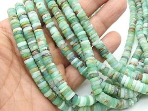 Crisoprasa Verde Natural Mate Pulida en Forma de Moneda, Hilo de 16 Pulgadas de Piedras Preciosas Sueltas, Certificadas por Terceros para Fabricación de Joyas DIY - Product Image 3