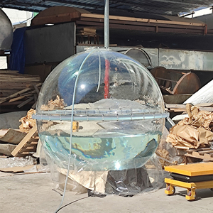 Tanque de agua esférico transparente de acrílico personalizado de fábrica con tapa para exhibición de peces/bolas de agua - Product Image 1