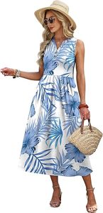 Robes d'été pour femmes, robe maxi, robes de plage pour les vacances, robes d'été 2026 avec poches - Product Image 4