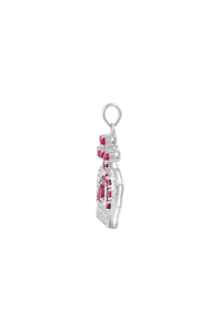 Colgante de Diamante y Múltiples Zafiros en Plata de Ley 92.5 KLSP-50621 - Product Image 5