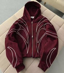 Chaqueta Deportiva Negra con Capucha para Hombre, Resistente al Viento, con Costuras Azules y Blancas y Cremallera Frontal, Corte Regular, para Otoño - Product Image 5