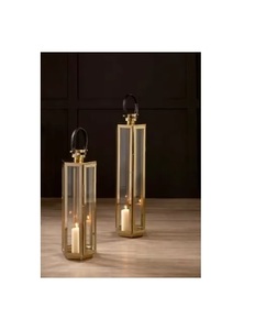 Finest Quality <b>Gold</b> Metal Hanging Candle <b>Lantern</b> Holder Modern Design Eco-Friendly Christmas Home & Wedding Decor - Product Image 1