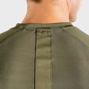 T-shirt de sport à manches courtes en polyester/coton tricoté, léger, respirant, écologique, coupe ajustée, performance supérieure, ODM - Product Image 5