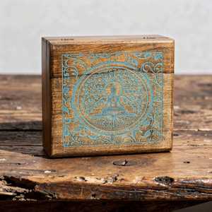 Handmade Engraved <b>Wooden</b> Box Rectangle Inlay Flower Design Tabletop Decoration Craft <b>Gift</b> with Love Theme - Product Image 2
