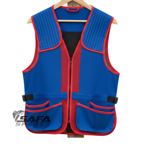 Gilet de chasse premium SAFA SPORTS pour la chasse aux oiseaux, orange vif, avec sac de transport et porte-cartouches - Product Image 3