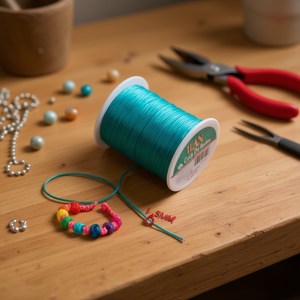 Filo per braccialetti e gioielli ILAN Hilo Cola De Raton 1,5 mm x 50 m, colore turchese - Product Image 2