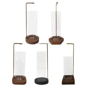 Porte-encens en bois de santal rustique de qualité supérieure, design décoratif en verre, fait à la main, usage religieux pour la maison, le bureau, les coins spirituels - Product Image 6