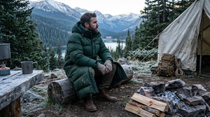 Manteau long matelassé unisexe vert avec capuche, style doudoune épaisse, chaud pour l'hiver, streetwear d'extérieur, personnalisable - Product Image 4