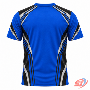 เสื้อยืดกีฬาผู้ชายแบบแห้งเร็ว ระบายอากาศได้ดี รับผลิตตามแบบ OEM - Product Image 2