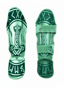 Nouvelles protections tibiales Muay Thai 2026, design dernier cri, sur mesure, pour entraînement de kickboxing, boxe, MMA et arts martiaux - Product Image 6