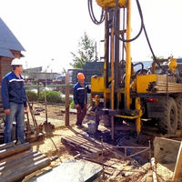 Machine de forage hydraulique sur chenilles pour puits d'eau de 400 à 500 mètres de profondeur