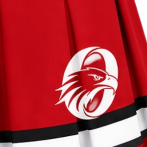 Jupe plissée rouge sublimée pour cheerleading, bas de tenue de sport athlétique, vêtements d'entraînement de performance, vêtements de compétition - Product Image 6