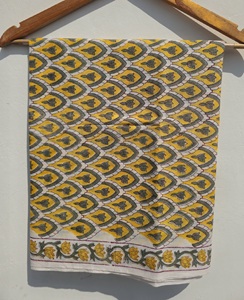 Hand Block Print Cotton <b>Sarong</b> Pareo Beach Wrap for Women Lightweight Boho <b>Bikini</b> Cover Up Soft Skin Friendly Scarf - Product Image 2