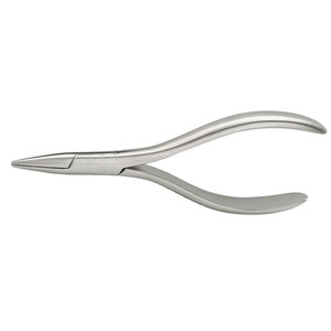 Alicates de Punta Plana Premium, 130 mm, Plateados, sin Puntas Ranuradas CE para Alambres de Acero Inoxidable, Instrumento de Laboratorio Dental para Precisión - Product Image 3
