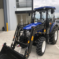 Tracteur diesel Lovol robuste 4x4 avec prise de force, machine agricole conçue pour les tâches agricoles à couple élevé