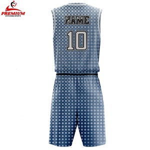 Uniforme de basketball de qualité supérieure, service OEM, anti-transpiration, antibactérien, protection UV, sans manches, imprimé, taille adulte - Product Image 5