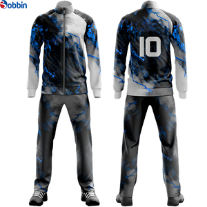 ชุดวอร์มผู้ชายแบบสปอร์ต ซิปเต็มตัว พิมพ์ลายแบบ Sublimation สีเขียวดำ ผ้าโพลีเอสเตอร์ ทรงปกติ ใส่ได้ในฤดูใบไม้ร่วง ระบายอากาศได้ดี - Product Image 3