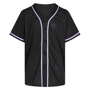 Maillots de baseball et softball unisexes en mélange de soie/coton respirant avec broderie 3D, manches longues, encolure cœur et bretelles en X – Vente en gros - Product Image 4