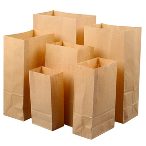 Fabricantes al por mayor bolsas de embalaje desechables de grado alimenticio bolsas de papel Kraft personalizadas sin asa - Product Image 1