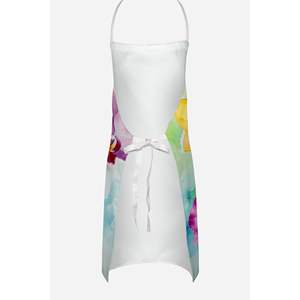 Unisex Large Multicolor Watercolor Orchids <b>Apron</b> for Adult Women and <b>Men</b> in Kitchen Baking Crafts Gardening Server <b>Cooking</b> - Product Image 4