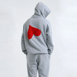 Wholesale Custom Chenille Embroidery Tracksuit for Men Best Quality SweatSuits Chenille <b>Patches</b> Tracksuits - Product Image 4