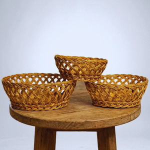 Cesta de Ratán de Primera Calidad para Cocina, Exhibición de Frutas y Verduras, Cestas de Ratán Natural Tejidas a Mano 2026 - Product Image 1