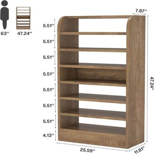 Armadio in Legno per Scarpe con Scaffale per Organizzare le Tue Calzature - Product Image 6
