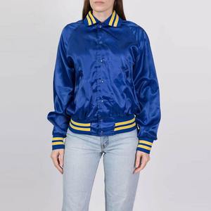 Custom Satin <b>Bomber</b> <b>Jacket</b> Polyester Winter Men and <b>Women</b> Baseball Satin Varsity <b>Jacket</b> - Product Image 2