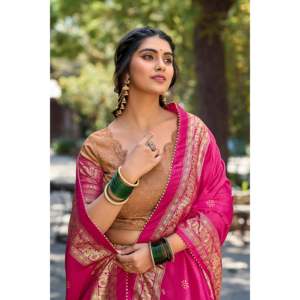 Tussar Silk & Kalamkari Print Wedding Wear Lehenga Choli With Dupatta - Product Image 3