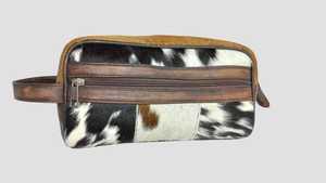 Trousse de Toilette de Voyage en Cuir Pleine Fleur Véritable Cuir de Vachette pour Sac, Kit de Soins Personnels Unisexe avec Fermeture Éclair, Vente en Gros, Personnalisable LHON-0017 - Product Image 2