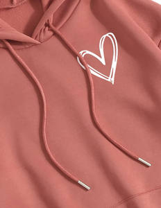 Ensemble décontracté deux pièces pour femmes européennes et américaines, sweat-shirt long à capuche de couleur unie pour l'automne et l'hiver (pour hommes) - Product Image 4