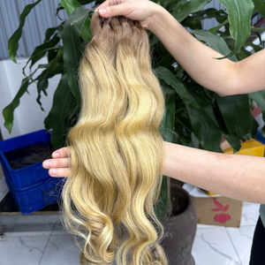 Extensiones de cabello humano de trama de máquina de ondas naturales de Color mejor vietnamita crudo personalizado con muestra gratis - Product Image 2