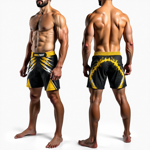 Advanced Custom MMA Boxing Fight <b>Shorts</b> Front Unisex Sublimation Print No Gi BJJ <b>Grappling</b> Training Stretch Quick Dry - Product Image 2