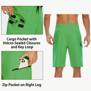 <b>Mens</b> Board <b>shorts</b> Inner <b>Compression</b> <b>Short</b> Quick Dry Performance Outer Shell For Beach Volleyball Training And Swimming Sports - Product Image 2