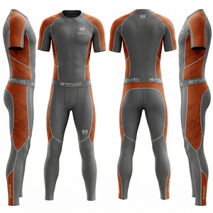 Conjunto Deportivo de Compresión para Hombre, Color Negro, para Entrenamiento, Running y Actividades, Línea Europa Premium, Chándal de Compresión Maluza - Product Image 6