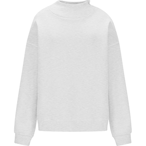 Women Turtleneck Sweatshirt Heavyweight Lined Streetwear Winter <b>Top</b> <b>Mock</b> <b>Neck</b> - Product Image 6