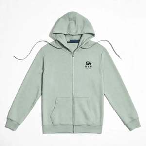 Sweat à capuche d'hiver tricoté 100 % coton respirant 340 GSM pour hommes GYM Active, style le plus récent, couleur unie, personnalisable, vente en gros - Product Image 1