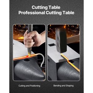 Incudine a corno singolo in acciaio fuso da 132 libbre (60 kg) con ampia superficie di lavoro, base stabile e elevata durezza, robusta - Product Image 4