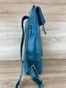 Distressed Leather <b>Roll</b> Top <b>Backpack</b> Vintage Look Multi Functional Rucksack For Bulk Buyers LTBP-0272 - Product Image 4