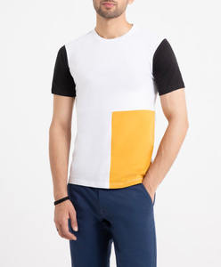 T-shirt en coton pour homme, coupe classique, style actuel, manches courtes, couleur unie, col rond, coupe ample. - Product Image 6