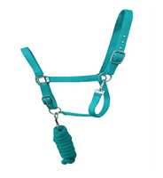 Offre Spéciale : Licol en Corde Tressée PP avec Anneaux en B, Durable, pour Bétail et Chevaux, Plusieurs Couleurs : Noir, Bleu, Rouge