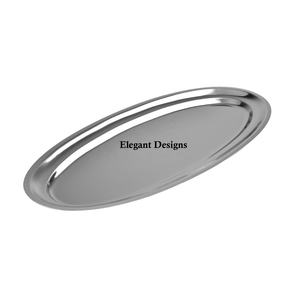 Plateau de service artisanal de luxe en acier inoxydable, écologique, forme personnalisée, pour la maison - Product Image 2