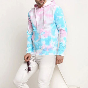Ventes chaudes de sweats à capuche tie-dye pour hommes, qualité supérieure, sweats à capuche tie-dye imprimés en gros, prix de gros OEM - Product Image 2