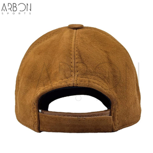 Casquettes en cuir pour hommes et femmes, style streetwear décontracté, couleur camel unie, style vintage, service OEM ODM avec impression de logo personnalisé, dernier style. - Product Image 4