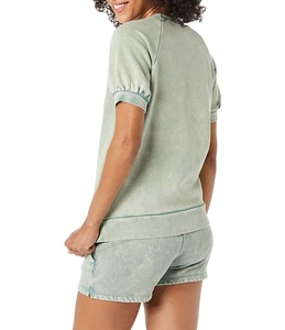 Novedades en Ropa de Moda Primavera para Mujer, Conjunto de Sudadera con Capucha y Pantalones Cortos con Lavado Ácido, Conjunto de Pantalones Cortos con Lavado Ácido para Mujer a Precio Económico - Product Image 2